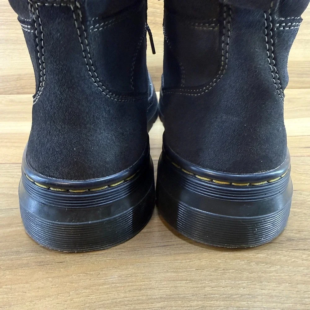Dr Martens Combs Tech Suede Boots Mens 11 Black Chunky Modern Punk Y2K